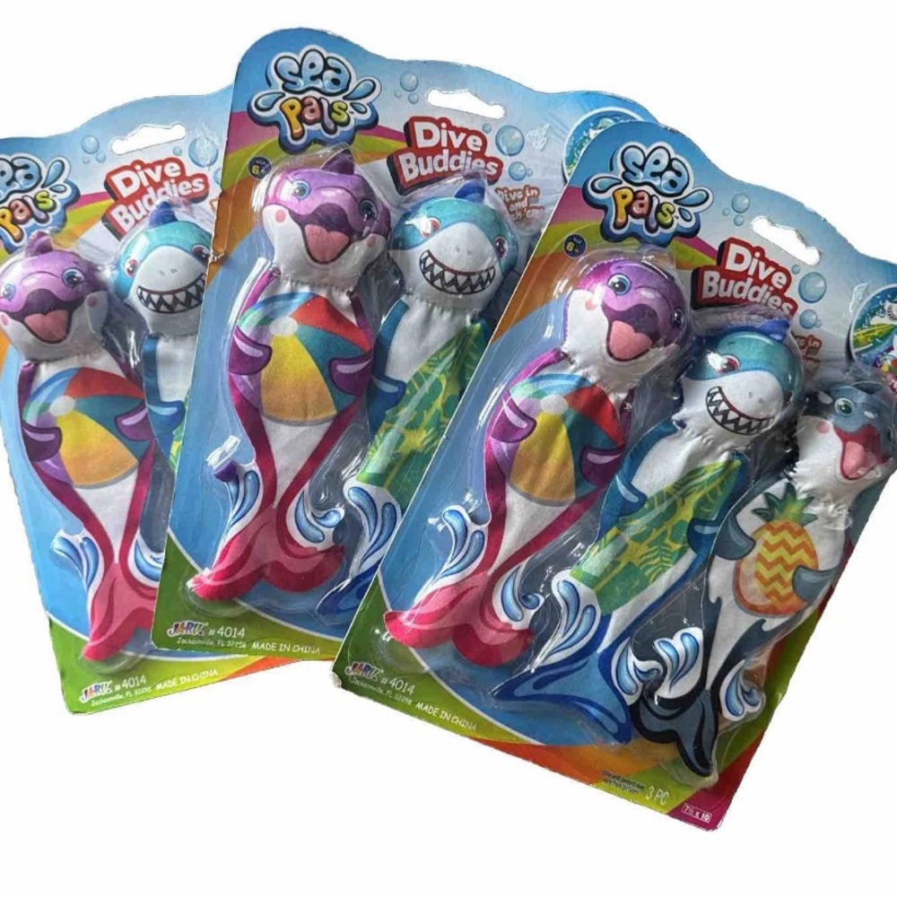Sea Pals Dive Buddies Drop & Catch em’ weighted 3 count each - 1 pack (buy all3) - Picture 4 of 6